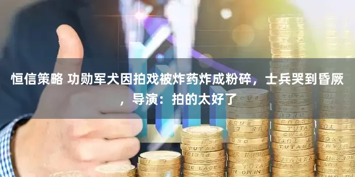 恒信策略 功勋军犬因拍戏被炸药炸成粉碎，士兵哭到昏厥，导演：拍的太好了